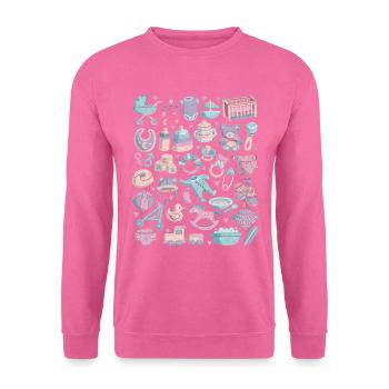 Bébé - Sweat-shirt Unisexe - rose - Devant