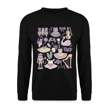 Ballet - Sweat-shirt Unisexe - noir - Devant - Alina (178cm) & Michal (187cm)