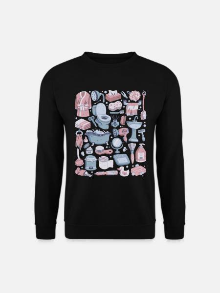 Badezimmer - Unisex Pullover - Schwarz