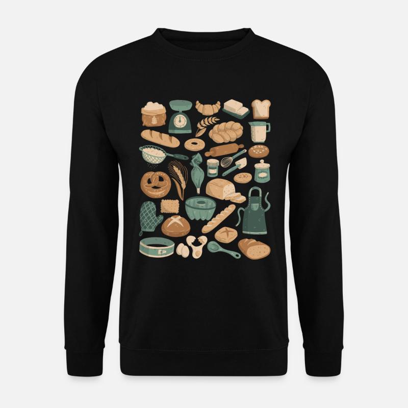 Baking & Bakery Doodles - Unisex Sweatshirt - black