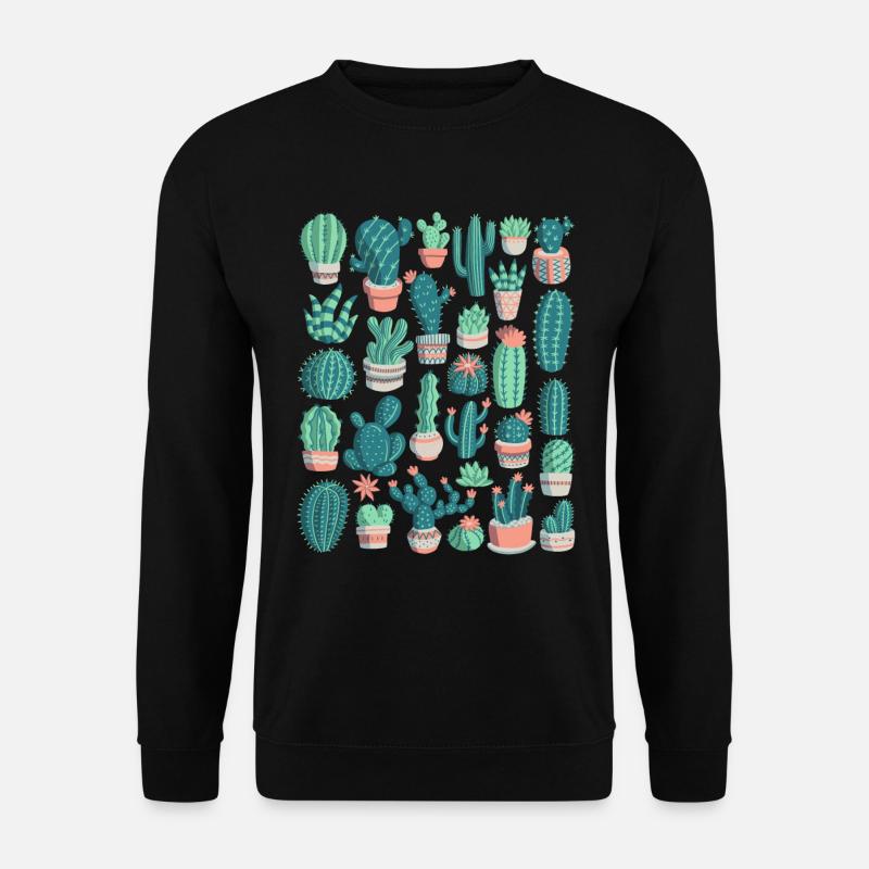 Kakteen - Unisex Pullover - Schwarz