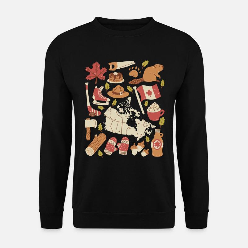 Kanada - Unisex Pullover - Schwarz