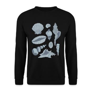 Mussels - Unisex Sweatshirt - black - Front - Alina (178cm) & Michal (187cm)