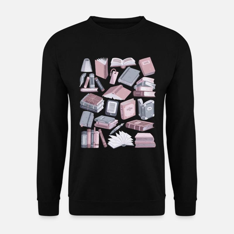 Bücher - Unisex Pullover - Schwarz