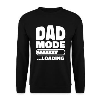 DAD mode Loading Vater Mode Loading - Unisex Pullover - Schwarz - Vorne - Alina (178cm) & Michal (187cm)