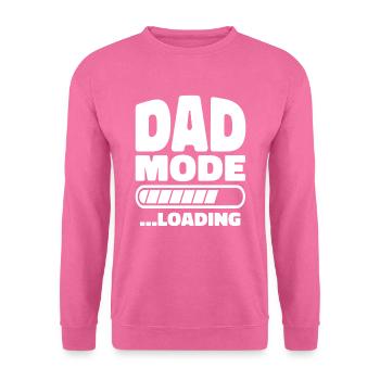 DAD mode Loading Vater Mode Loading - Unisex Pullover - Pink - Vorne