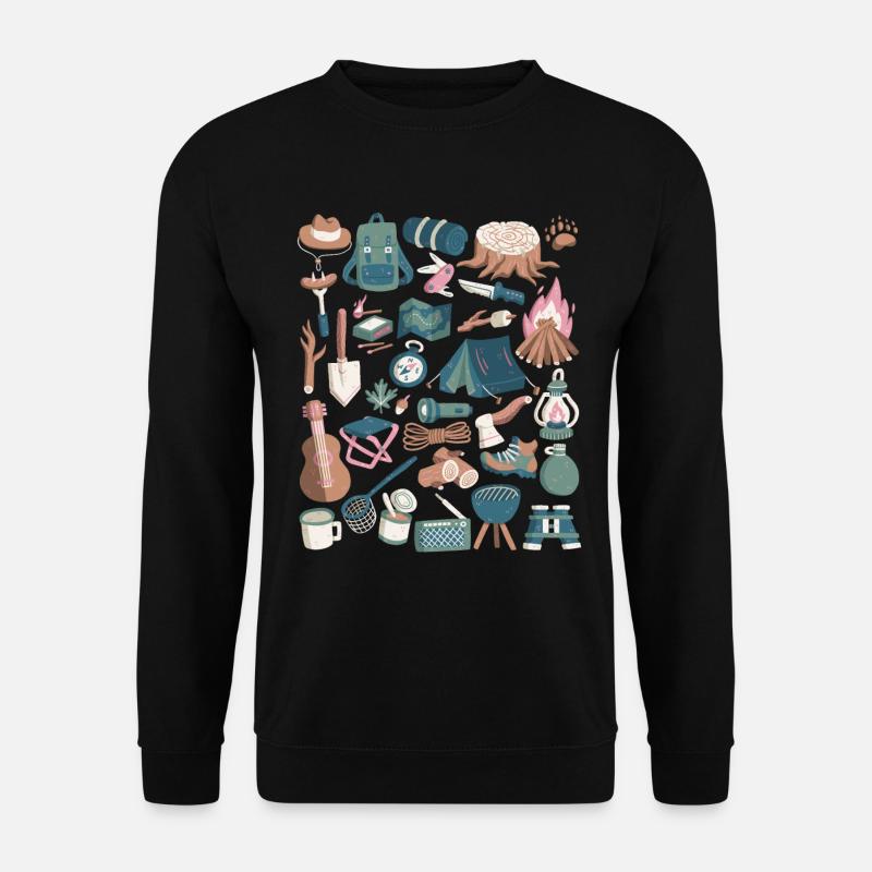 Camping - Unisex Sweatshirt - black