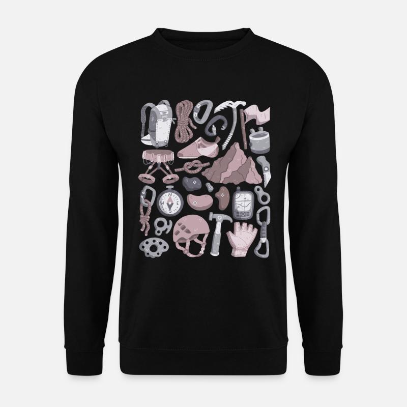 Climbing and mountaineering - Unisex Sweatshirt - black