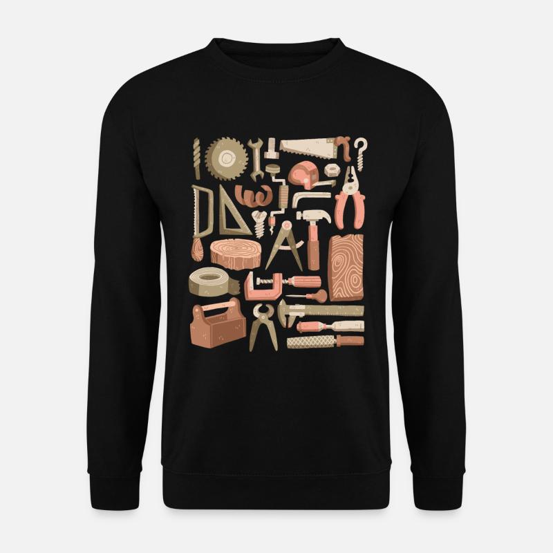 Tischler, Schreiner und Zimmermann - Unisex Pullover - Schwarz