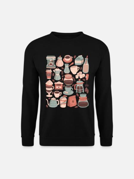 Café - Sweat-shirt Unisexe - noir