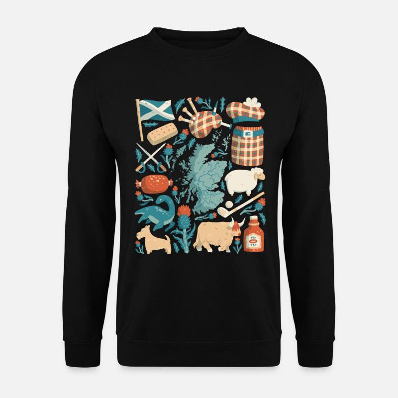 Schottland - Unisex Pullover - Schwarz