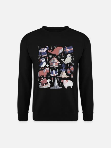 Islande - Sweat-shirt Unisexe - noir
