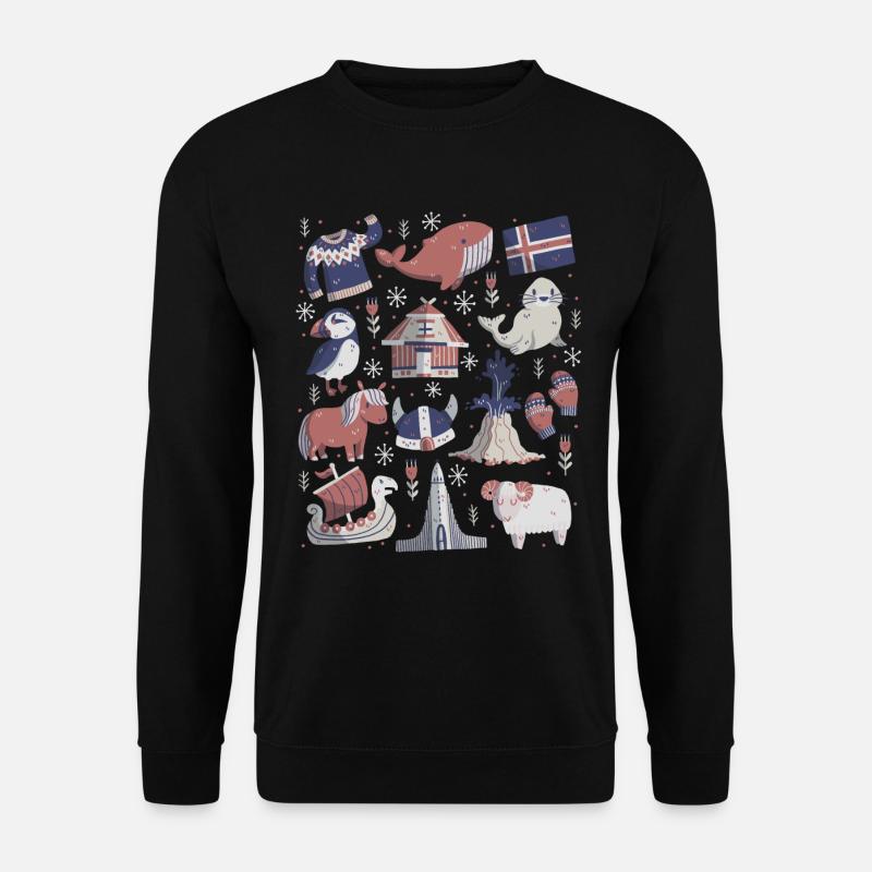 Iceland - Unisex Sweatshirt - black