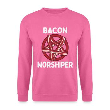 Funny Pentagram Bacon Bacon Lover Gift - Unisex Sweatshirt - pink - Front