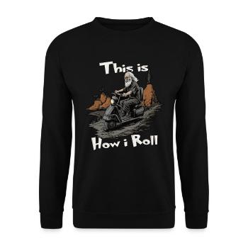 Comment faire rouler des trottinettes électriques amusantes pour - Sweat-shirt Unisexe - noir - Devant - Alina (178cm) & Michal (187cm)