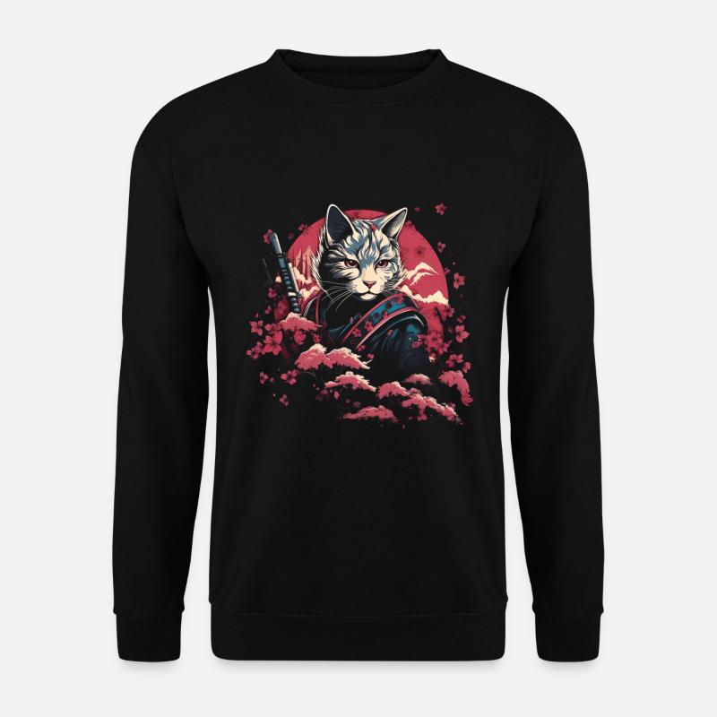 Japanische Samurai Japan - Unisex Pullover - Schwarz