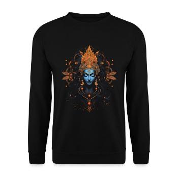 Hindouisme Dieux Art Paix Antiquité - Sweat-shirt Unisexe - noir - Devant - Alina (178cm) & Michal (187cm)