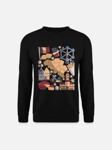 Belgium - Unisex Sweatshirt - black