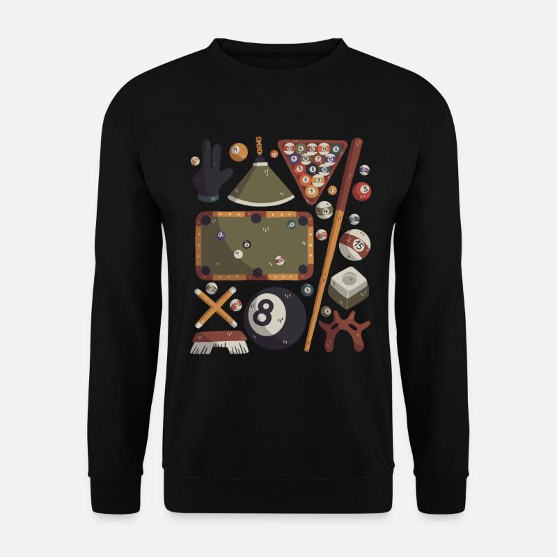Billard - Unisex Pullover - Schwarz