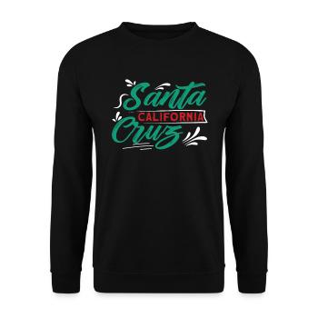 70's 80's In The Californian City Of Santa Cruz - Unisex Sweatshirt - black - Front - Alina (178cm) & Michal (187cm)