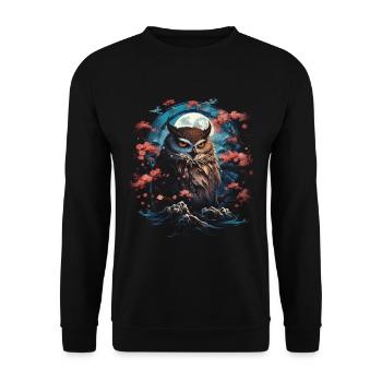 Majesty Fantasy Artwork Japan Art - Unisex Sweatshirt - black - Front - Alina (178cm) & Michal (187cm)