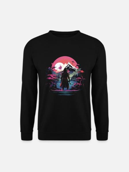 Japanese, Traditional, Mountain, Fuji, Japan, Geisha - Unisex Sweatshirt - black