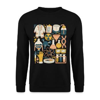 Chemie - Unisex Pullover - Schwarz - Vorne - Alina (178cm) & Michal (187cm)