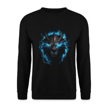 Dragon Role Playing Game Dragon - Unisex Sweatshirt - black - Front - Alina (178cm) & Michal (187cm)