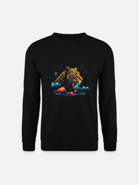 Leopard Animal - Unisex Sweatshirt - black