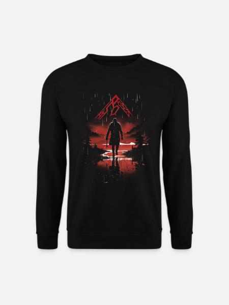 Viking Silhouette Scandinavia Viking - Unisex Sweatshirt - black