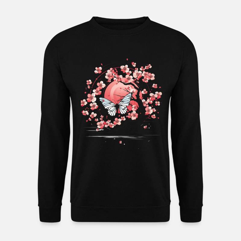 Japon Sakura cerisier en fleurs - Sweat-shirt Unisexe - noir