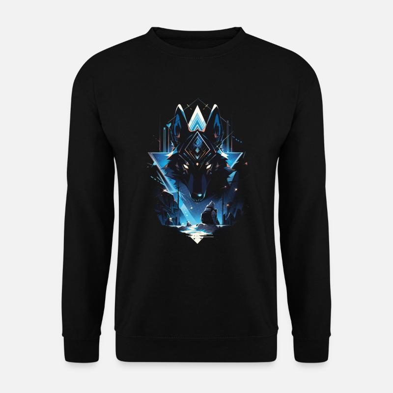 Anubis Gott Gaming Ägypter - Unisex Pullover - Schwarz