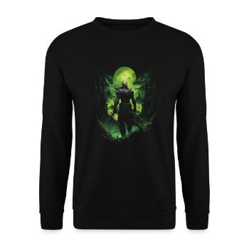 Fantasy Chevalier Château Magie Conte de Fées Mythique Gothique - Sweat-shirt Unisexe - noir - Devant - Alina (178cm) & Michal (187cm)
