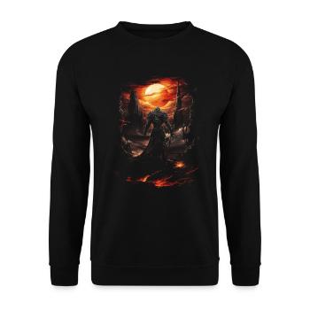 Fantasy Chevalier Château Magie Conte de Fées Mythique Gothique - Sweat-shirt Unisexe - noir - Devant - Alina (178cm) & Michal (187cm)