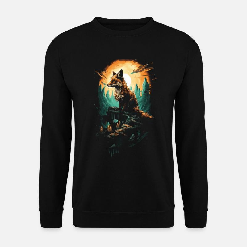 Fox Fox Lover Art - Unisex Sweatshirt - black