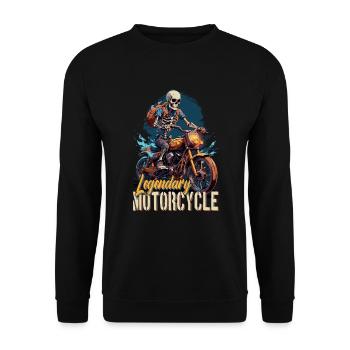 Wheel Racing Ride Free Legendary Moto - Sweat-shirt Unisexe - noir - Devant - Alina (178cm) & Michal (187cm)