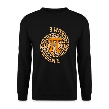 Le nombre mathématique Pi 3.14 Mathématiques PI - Sweat-shirt Unisexe - noir - Devant - Alina (178cm) & Michal (187cm)