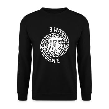 Le nombre mathématique Pi 3.14 Mathématiques PI - Sweat-shirt Unisexe - noir - Devant - Alina (178cm) & Michal (187cm)