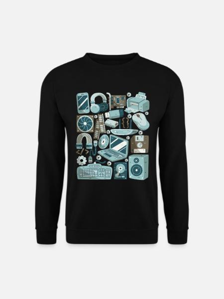 Ordinateur - Sweat-shirt Unisexe - noir