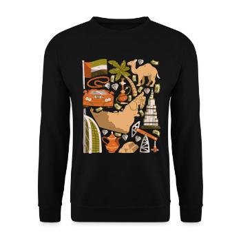 Dubaï - Sweat-shirt Unisexe - noir - Devant - Alina (178cm) & Michal (187cm)