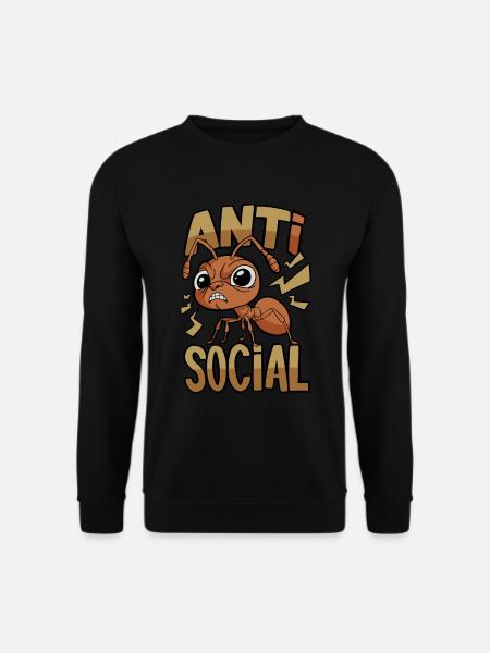 Fourmi antisociale - Sweat-shirt Unisexe - noir