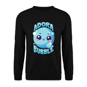 Soap Bubble - Adora Bubble - Pun - Unisex Sweatshirt - black - Front - Alina (178cm) & Michal (187cm)