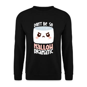 Melodramatic Marshmallow - Unisex Sweatshirt - black - Front - Alina (178cm) & Michal (187cm)