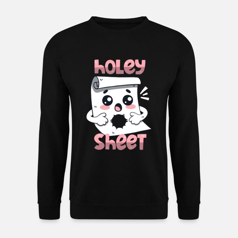 Holey Sheet - Unisex Pullover - Schwarz