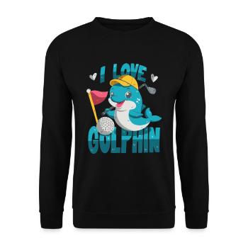 J’aime Golphin - Sweat-shirt Unisexe - noir - Devant - Alina (178cm) & Michal (187cm)