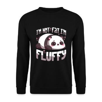 Je ne suis pas grosse, je suis moelleuse - Sweat-shirt Unisexe - noir - Devant - Alina (178cm) & Michal (187cm)