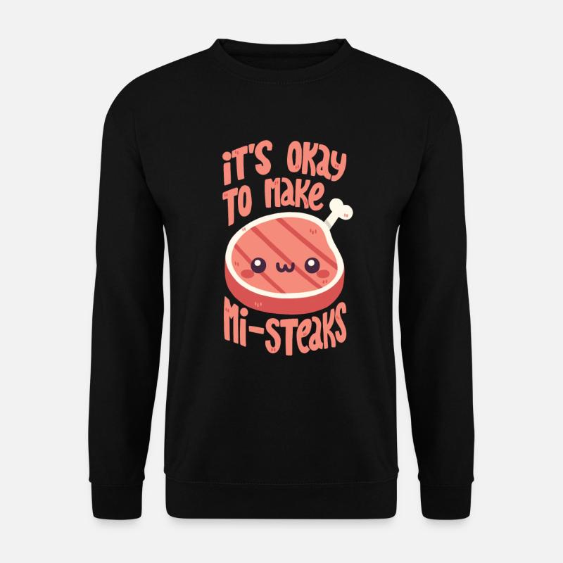 Steak Wortwitz - Unisex Pullover - Schwarz