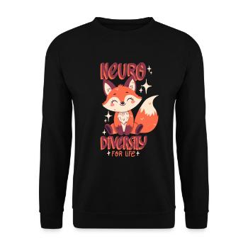 Neurodiversität - Unisex Pullover - Schwarz - Vorne - Alina (178cm) & Michal (187cm)