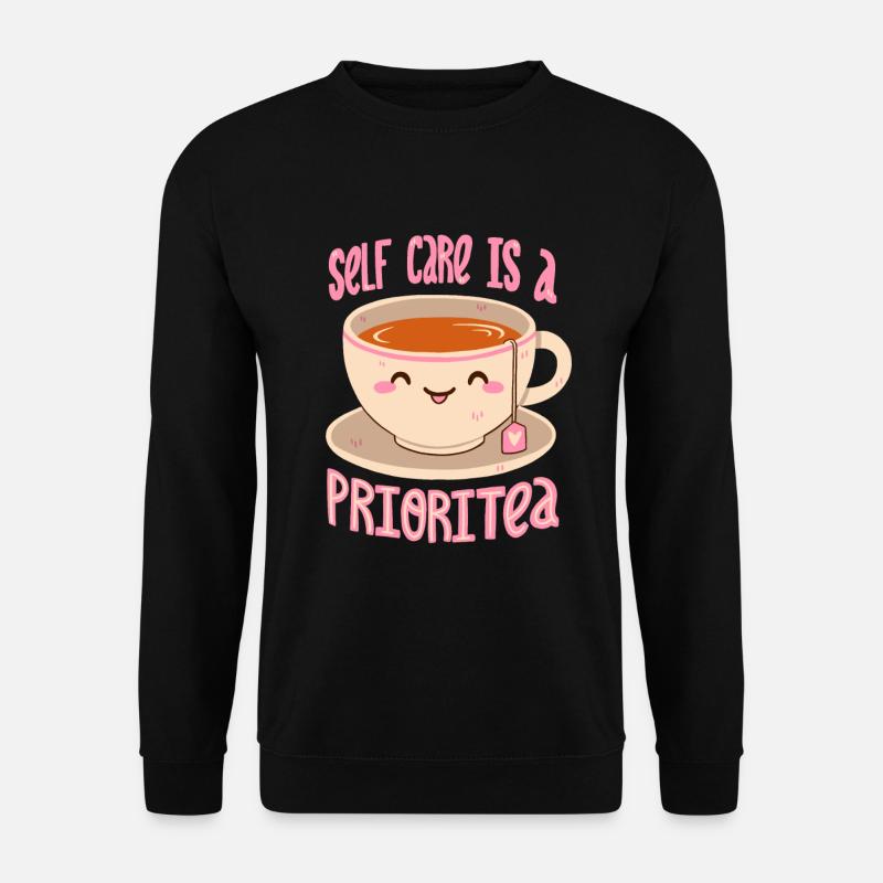 Self Care & Tea - Unisex Sweatshirt - black