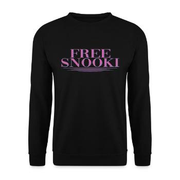 Show your support and sense of - Unisex Sweatshirt - black - Front - Alina (178cm) & Michal (187cm)
